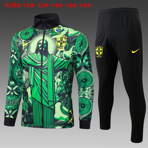 Ninos Chandal Brasil 2024-2025 Verde